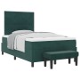 Cama Box Spring con colchón y banco verde oscuro 120x200 cm terciopelo von , Betten und Lattenroste - Ref: Foro24-3344573, Pr...