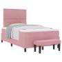 Cama Box Spring con Colchón y Banco Rosa 120x200 cm Terciopelo | Foro24.es | Tu tienda online para hogar, jardín y más Foro24.es