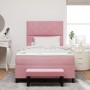 Cama Box Spring con Colchón y Banco Rosa 120x200 cm Terciopelo | Foro24.es | Tu tienda online para hogar, jardín y más Foro24.es