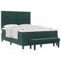 Cama Box Spring con Colchón y Banco Verde Oscuro 140x190 cm Terciopelo von , Betten und Lattenroste - Ref: Foro24-3344579, Pr...