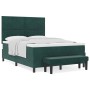 Cama Box Spring con Colchón y Banco Verde Oscuro 140x190 cm Terciopelo von , Betten und Lattenroste - Ref: Foro24-3344579, Pr...