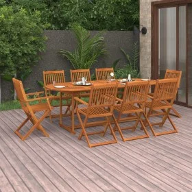 Garden dining set 9 pieces solid acacia wood by vidaXL, Garden sets - Ref: Foro24-3086974, Price: 625,72 €, Discount: %