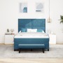 Cama Box Spring con Colchón y Banco Azul Oscuro 160x200 cm Terciopelo | Foro24.es | Tu tienda online para hogar, jardín y más Foro24.es