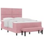 Cama con Base con Colchón y Banco Rosa 160x200 cm Terciopelo by , Beds and slatted bases - Ref: Foro24-3344593, Price: 598,43...