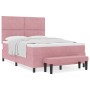 Cama con Base con Colchón y Banco Rosa 160x200 cm Terciopelo by , Beds and slatted bases - Ref: Foro24-3344593, Price: 598,43...