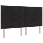 Cama con Base Spring con Colchón y Banco Negro 180x200 cm Terciopelo | Foro24.es | Tu tienda online para hogar, jardín y más Foro24.es