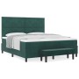 Cama con base , colchón y banco verde oscuro 180x200 cm de terciopelo | Foro24.es | Tu tienda online para hogar, jardín y más Foro24.es