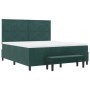 Cama con base , colchón y banco verde oscuro 180x200 cm de terciopelo | Foro24.es | Tu tienda online para hogar, jardín y más Foro24.es