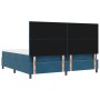 Cama Box Spring de con Colchón y Banco Azul Oscuro 200x200 cm Terciopelo | Foro24.es | Tu tienda online para hogar, jardín y más Foro24.es