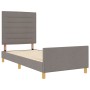Estructura de Cama en Taupe, 80x200 cm, Tela von , Betten und Lattenroste - Ref: Foro24-3344610, Preis: 141,81 €, Rabatt: -5%%