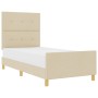 Estructura de Cama  Crema 80x200 cm Tela | Foro24.es | Tu tienda online para hogar, jardín y más Foro24.es