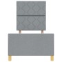 Estructura de Cama Gris Claro 80x200 cm Tela by , Beds and slatted bases - Ref: Foro24-3344760, Price: 138,18 €, Discount: %