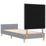 Estructura de Cama Gris Claro 80x200 cm Tela by , Beds and slatted bases - Ref: Foro24-3344760, Price: 138,18 €, Discount: %