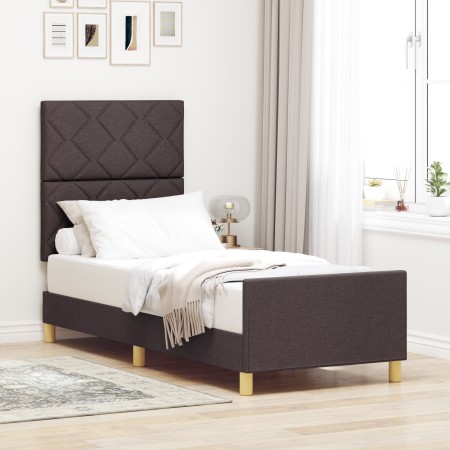 Cama  Marrón Oscuro 80x200 cm de Tela | Foro24.es | Tu tienda online para hogar, jardín y más Foro24.es