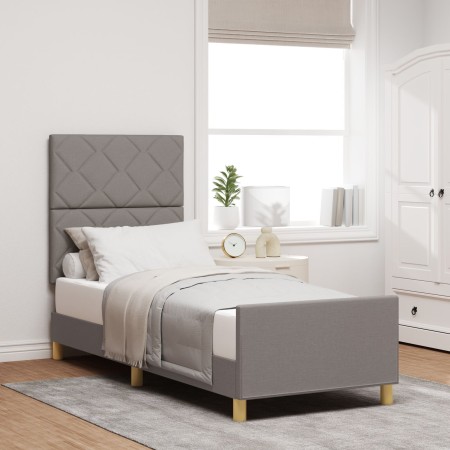 Cama  Taupe 80x200 cm de Tela | Foro24.es | Tu tienda online para hogar, jardín y más Foro24.es
