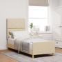 Cama  en color crema 80x200 cm de tela | Foro24.es | Tu tienda online para hogar, jardín y más Foro24.es