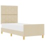 Cama  en color crema 80x200 cm de tela | Foro24.es | Tu tienda online para hogar, jardín y más Foro24.es