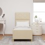 Cama  en color crema 80x200 cm de tela | Foro24.es | Tu tienda online para hogar, jardín y más Foro24.es