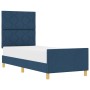 Estructura de cama azul  80x200 cm de tela | Foro24.es | Tu tienda online para hogar, jardín y más Foro24.es