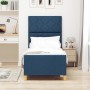 Estructura de cama azul  80x200 cm de tela | Foro24.es | Tu tienda online para hogar, jardín y más Foro24.es