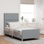 estructura de cama gris claro  90x190 cm de tela | Foro24.es | Tu tienda online para hogar, jardín y más Foro24.es