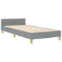 estructura de cama gris claro  90x190 cm de tela | Foro24.es | Tu tienda online para hogar, jardín y más Foro24.es