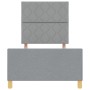 estructura de cama gris claro  90x190 cm de tela | Foro24.es | Tu tienda online para hogar, jardín y más Foro24.es