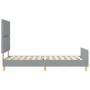 estructura de cama gris claro  90x190 cm de tela | Foro24.es | Tu tienda online para hogar, jardín y más Foro24.es