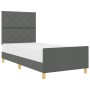 Estructura de Cama Gris Oscuro 90x190 cm Tela by , Beds and slatted bases - Ref: Foro24-3344768, Price: 163,06 €, Discount: %