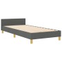 Estructura de Cama Gris Oscuro 90x190 cm Tela by , Beds and slatted bases - Ref: Foro24-3344768, Price: 163,06 €, Discount: %