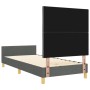 Estructura de Cama Gris Oscuro 90x190 cm Tela by , Beds and slatted bases - Ref: Foro24-3344768, Price: 163,06 €, Discount: %