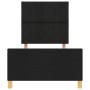 Cama Negra 90x190 cm Tela by , Beds and slatted bases - Ref: Foro24-3344769, Price: 153,13 €, Discount: %