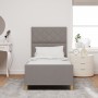 Cama  Taupe 90x190 cm de Tela | Foro24.es | Tu tienda online para hogar, jardín y más Foro24.es