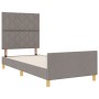 Cama  Taupe 90x190 cm de Tela | Foro24.es | Tu tienda online para hogar, jardín y más Foro24.es