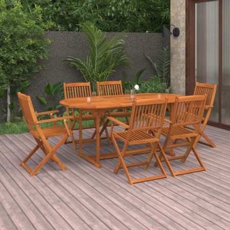 Garten Esszimmer Set 7 Stück massivem Akazienholz von vidaXL, Gartensets - Ref: Foro24-3086970, Preis: 559,26 €, Rabatt: %
