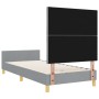 Estructura de Cama Gris Claro 90x200 cm Tela by , Beds and slatted bases - Ref: Foro24-3344774, Price: 149,41 €, Discount: %
