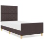 Estructura de Cama Marrón Oscuro 90x200 cm Tela | Foro24.es | Tu tienda online para hogar, jardín y más Foro24.es