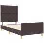 Estructura de Cama Marrón Oscuro 90x200 cm Tela | Foro24.es | Tu tienda online para hogar, jardín y más Foro24.es