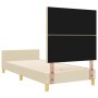 Cama Crema 90x200 cm de Tela by , Beds and slatted bases - Ref: Foro24-3344779, Price: 140,06 €, Discount: %