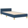 Cama Estructura Azul 90x200 cm Tela by , Beds and slatted bases - Ref: Foro24-3344780, Price: 156,05 €, Discount: %