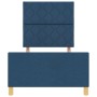 Cama Estructura Azul 90x200 cm Tela by , Beds and slatted bases - Ref: Foro24-3344780, Price: 156,05 €, Discount: %