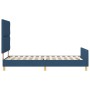 Cama Estructura Azul 90x200 cm Tela by , Beds and slatted bases - Ref: Foro24-3344780, Price: 156,05 €, Discount: %
