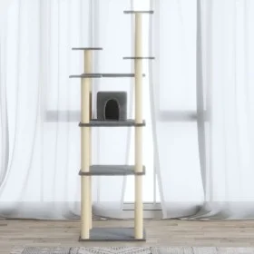 Cat scratching post with light gray sisal posts 171 cm by vidaXL, Cat furniture - Ref: Foro24-171486, Price: 64,02 €, Discoun...
