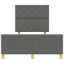 Estructura de Cama de Tela Gris Oscuro 120x190 cm de , Camas y somieres - Ref: Foro24-3344789, Precio: 178,74 €, Descuento: %