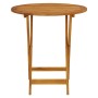 Mesa plegable de jardín de madera maciza de acacia 70 cm