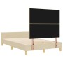 Estructura de cama en crema - 120x190 cm, Tela by , Beds and slatted bases - Ref: Foro24-3344793, Price: 187,51 €, Discount: %
