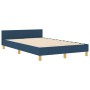 Cama Azul 120x190 cm Tela by , Beds and slatted bases - Ref: Foro24-3344794, Price: 187,65 €, Discount: %