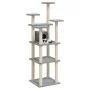 Cat scratching post with light gray sisal posts 171 cm by vidaXL, Cat furniture - Ref: Foro24-171486, Price: 64,02 €, Discoun...