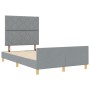 Estructura de Cama Gris Claro 120x200 cm en Tela | Foro24.es | Tu tienda online para hogar, jardín y más Foro24.es