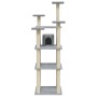 Cat scratching post with light gray sisal posts 171 cm by vidaXL, Cat furniture - Ref: Foro24-171486, Price: 64,67 €, Discoun...